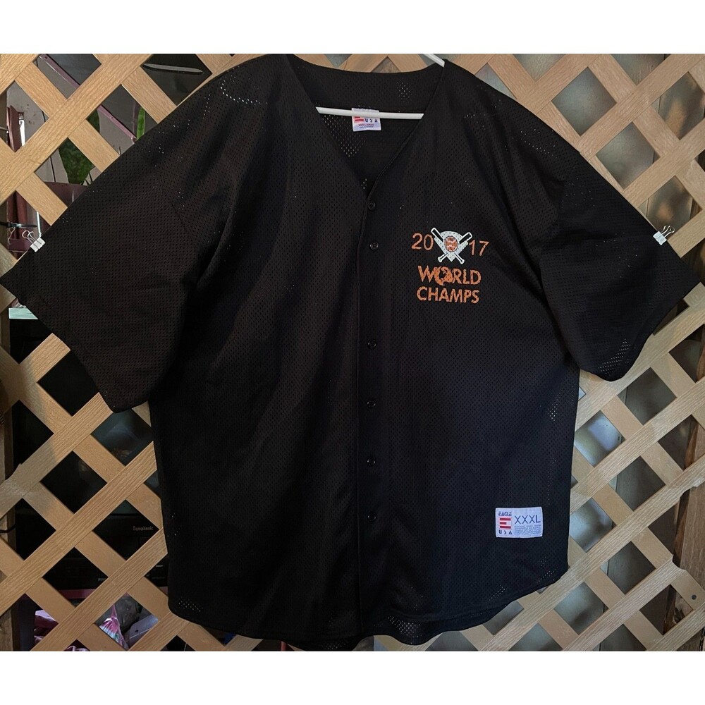 Houston Astro's Springer #4 2017 World Champs EAGLE USA Men's Jersey Shirt XXXL